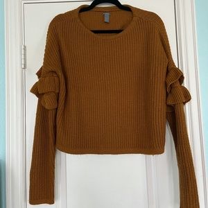 Charlotte Russe | Mustard Yellow Knit Sweater